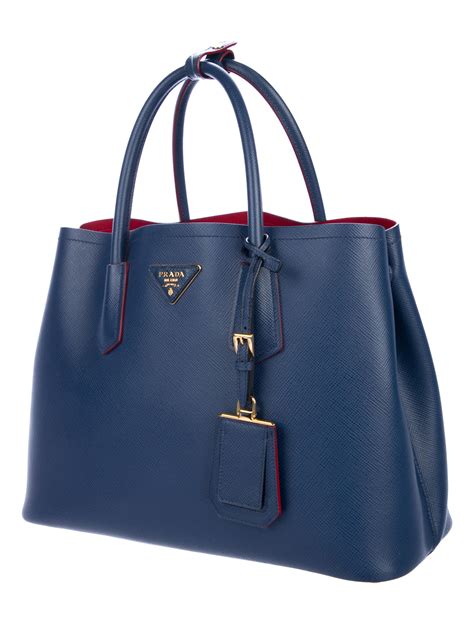 prada saffiano cuir double bag medium size|prada saffiano shopping bag.